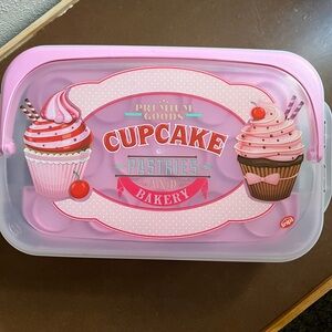 Pink Cupcake Pastry Storage Box